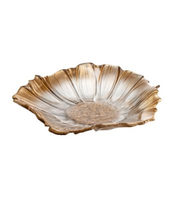 Fifth Avenue Crystal Ltd.® Venezia Gold Flower Tray