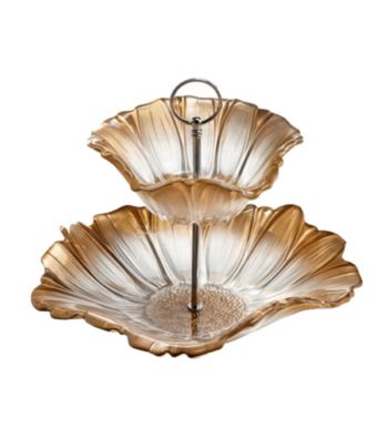 Fifth Avenue Crystal Ltd.® Venezia Gold 2-Tier Server