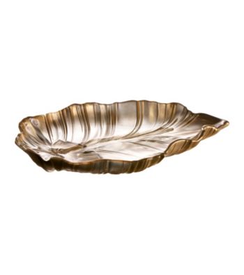 Fifth Avenue Crystal Ltd.® Venezia Gold Leaf Platter