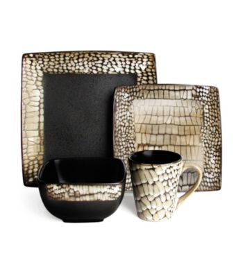 American Ateliers Boa White 16-pc. Dinnerware Set