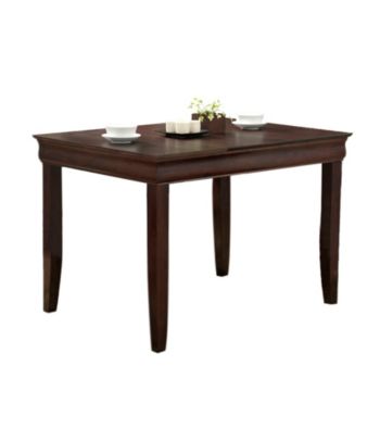 W.Designs Ashlyn Espresso Wood 48 in. Contemporary Dining Table