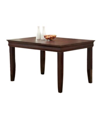 W.Designs Ashlyn Espresso Wood 60 in. Contemporary Dining Table