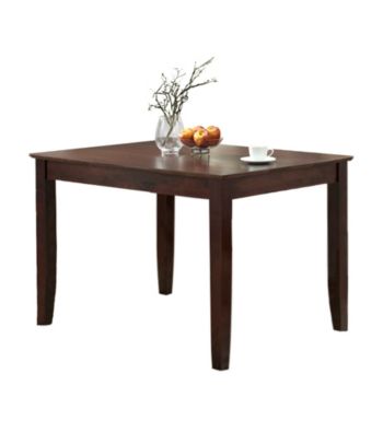 W.Designs Abigail Espresso Wood 48 in. Traditional Dining Table