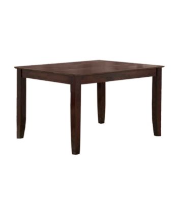 W.Designs Abigail Espresso Wood 60 in. Traditional Dining Table