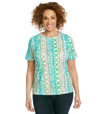Studio Works® Plus Size Printed Crewneck Tee