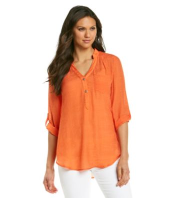 AGB® Textured Solid Woven Shirt