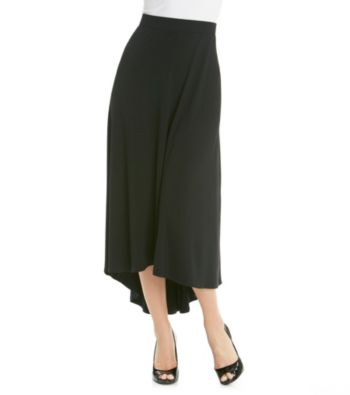 NY Collection Solid High-Low Skirt