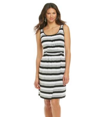 Chaus Stripe Banded Dress