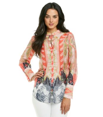 T Tahari® Lambert Print Blouse