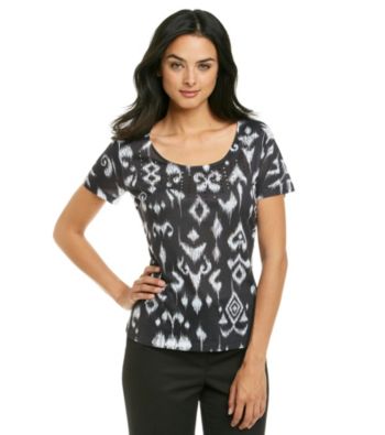Laura Ashley® Ikat Print Sublimation Tee