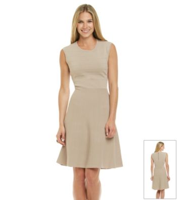 Calvin Klein Banded Bodice Full Skirt Dress