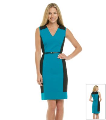 Calvin Klein Contrast Sheath Dress