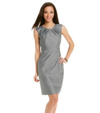 Tahari by Arthur S. Levine® Pleat Neck Sheath
