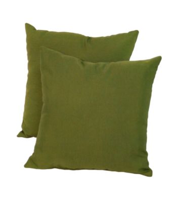 Greendale Home Fashions Set of Two Summerside Green Outdoor Accent Pillows