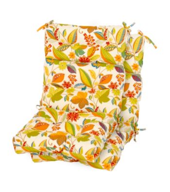 Greendale Home Fashions Set of Two Espirit Outdoor High Back Chair Cushions