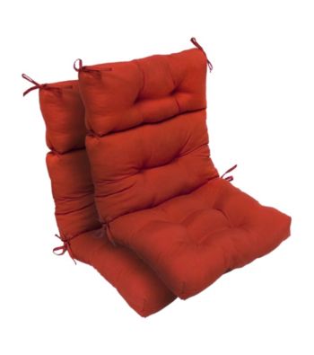 Greendale Home Fashions Set of Two Outdoor High Back Chair Cushions