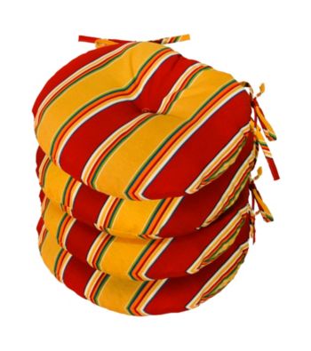 Greendale Home Fashions Set of Four Carnival Stripe 15