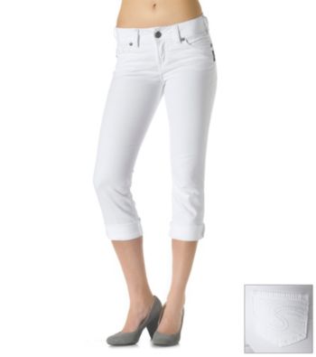 Silver Jeans Co. Suki Curvy Fit Mid-Rise Capri Jeans