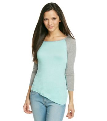 Lily White Juniors' Baseball Tee