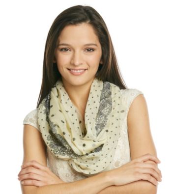 The Accessory Collective Floral Dot Scarf