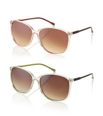 Icon Clear With Neon Pop Sunglasses