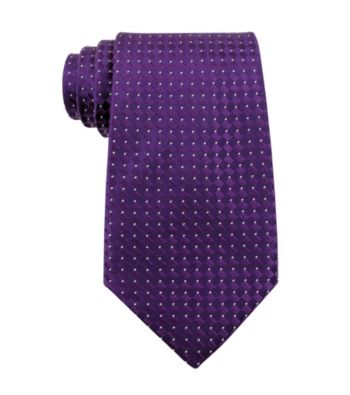 Kenneth Roberts Platinum® Men's Purple Parquet Solid Tie