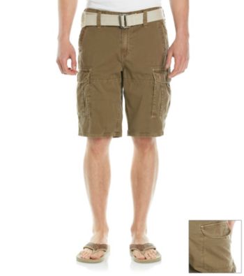 DKNY JEANS® Men's Khaki Overdyed Canvas Cargo Short