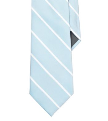 Lauren® Men's Blue Striped Silk Tie