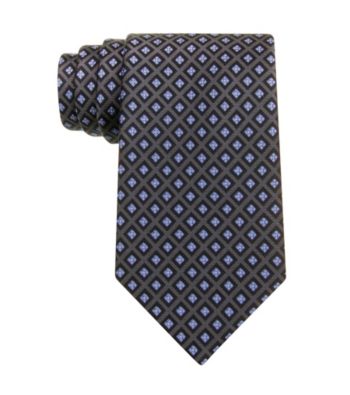 Izod® Men's Black Core Neat Silk Tie