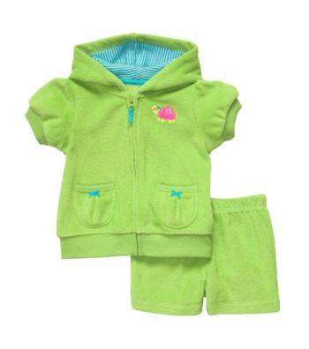 Carter's® Baby Girls' Green Short Sleeve Cardigan Set