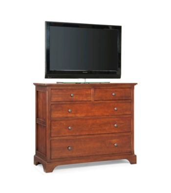 Cresent Retreat Cherry Finish Small Media Dresser