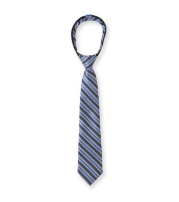 Statements Boys' Large Striped Zip Tie
