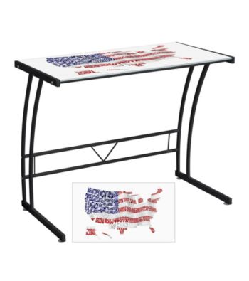 Lumisource® USA Flag Map Expression Collection Sigma Desk