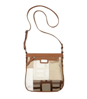 Nine West® Ecru Vegas Signs Patchwork Medium Crossbody