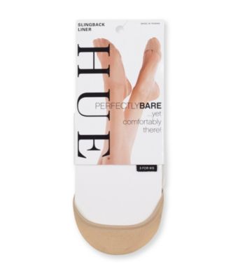 HUE® Cream Perfectly Bare Slingback Liners
