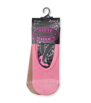 Steve Madden Pink/Nude 2-pk. Mesh Footies