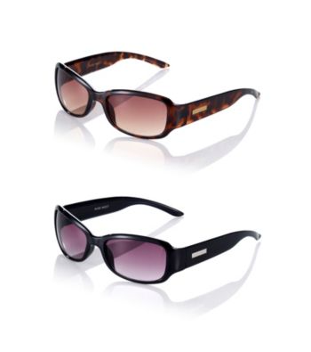 Nine West® Small Plastic Rectangle Sunglasses