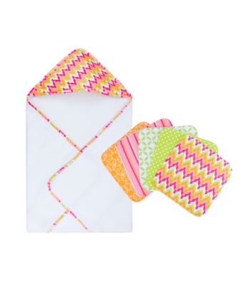 Trend Lab 6-pc. Savannah Hooded Towel and Wash Cloth Set