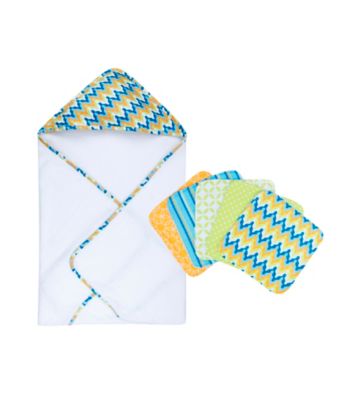 Trend Lab 6-pc. Levi Hooded Towel and Wash Cloth Set