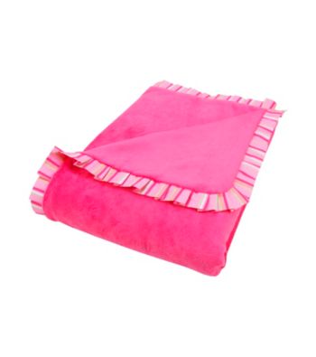 Trend Lab Savannah Ruffle Trimmed Receiving Blanket