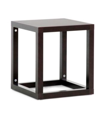 Baxton Studios Hallis Brown Modern Accent Table or Nightstand