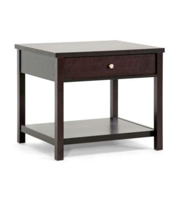 Baxton Studios Nashua Brown Modern Accent Table/Nightstand