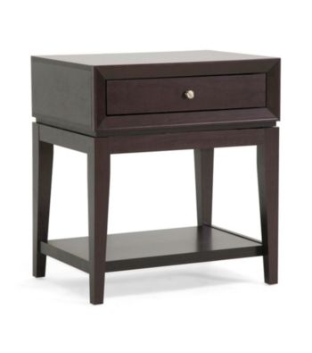 Baxton Studios Morgan Brown Modern Accent Table/Nightstand
