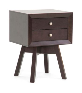 Baxton Studios Warwick Brown Modern Accent Table/Nightstand