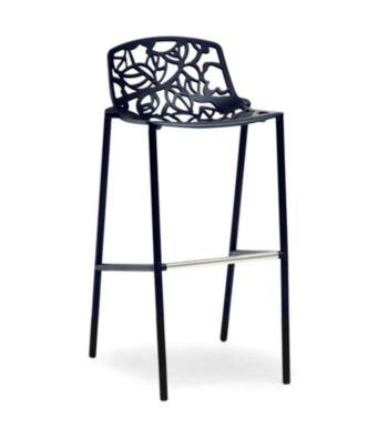 Baxton Studios Demeter Black Metal Modern Bar Stool