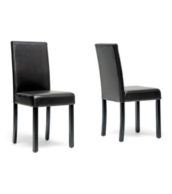 Baxton Studios Torino Set of 2 Dark Brown Modern Dining Chairs
