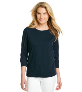 Jones New York Sport® Scoopneck Solid Raglan Pullover Top