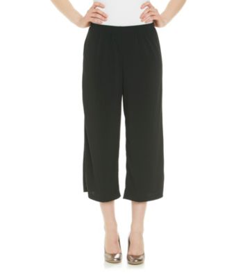 Notations® Stretch Waistband Solid Crop Pant