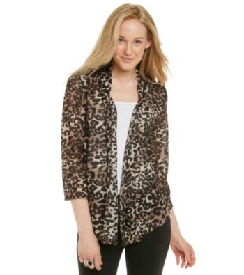 Notations® Open Front Can Can Cardigan