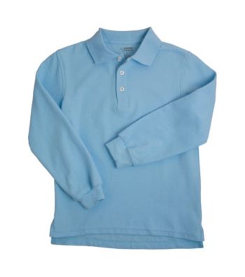French Toast® Boys' 2T-20 Blue Long Sleeve Pique Polo